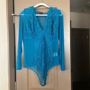 Lace, mesh bodysuit